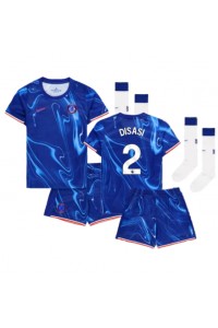 Chelsea Axel Disasi #2 Babytruitje Thuis tenue Kind 2024-25 Korte Mouw (+ Korte broeken)